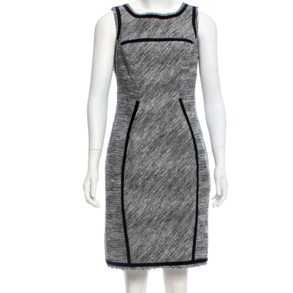 Yoana Baraschi Dresses & Skirts - Yoana Baraschi Grey and Black Sleeveless A Line Dress Size 8